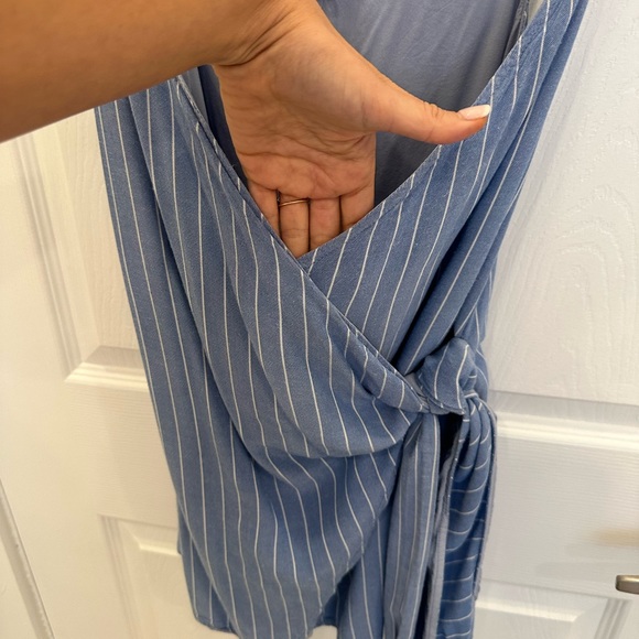 Cotton Candy LA Blue and White Striped Top - Picture 7 of 7